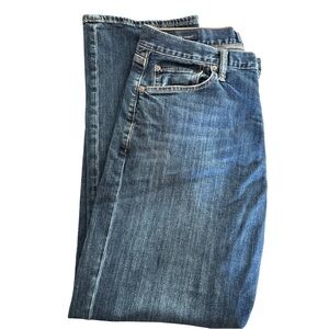 Lucky Brand Dark Wash 181 Relaxed Straight Jeans W 33 L 30